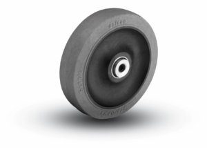 1/2" ID Colson 10" x 1-1/2" Soft Rubber Wheel with 1/2" ID 500lbs. Cap. Gray 